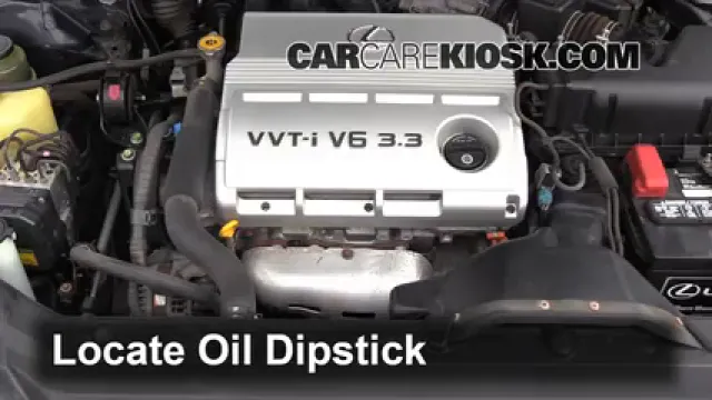 2004 Lexus ES330 3.3L V6 Aceite Controlar nivel de aceite